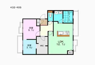 エントピア高須【4階】の間取り