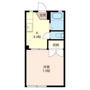 ハイツエトワール【1階】の間取り
