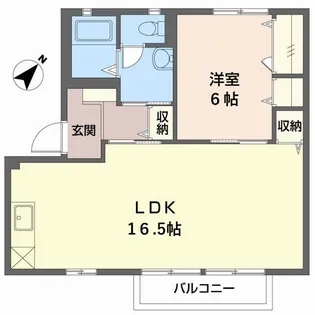 シャーメゾンWEST A棟【2階】の間取り