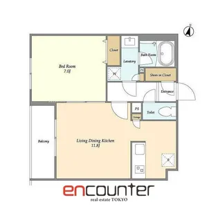 テラスミーレ文京弥生【2階】の間取り