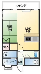 宮里マンション【5階】の間取り