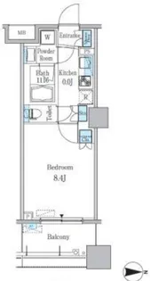 パークキューブ亀戸【11階】の間取り