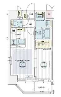 エステムコート新梅田【7階】の間取り