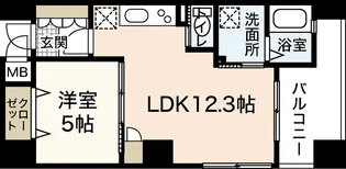 アールヴォレ楠木【3階】の間取り