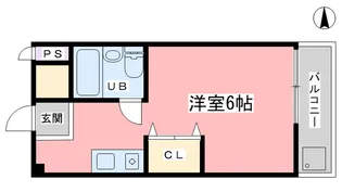 プレステージ・ミササギ【3階】の間取り