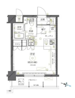 クレイシア世田谷船橋【3階】の間取り