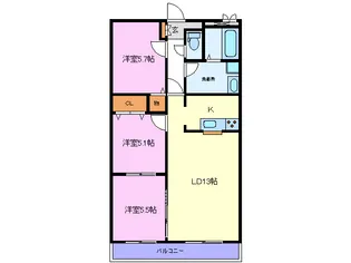 Royal garden学園通りII【2階】の間取り