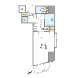 KDXレジデンス元浅草【4階】の間取り