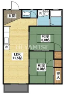 ロイヤルハイツ【2階】の間取り