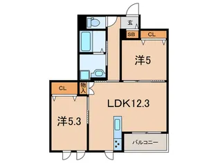 La vita摂津本山【4階】の間取り