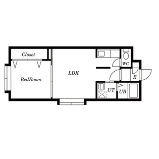 ラクシス札幌【4階】の間取り
