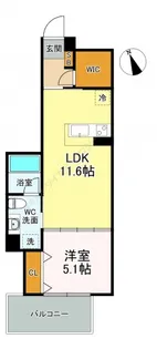 notice Funairinakamachi【6階】の間取り