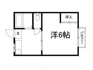 コスモハイツホクユー【1階】の間取り