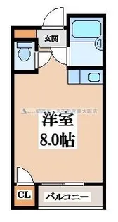 バーブルパークマンション【4階】の間取り
