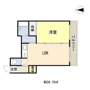 ロイヤル加美北【5階】の間取り