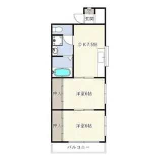 シティハイツ上面【1階】の間取り