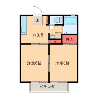 パステルハイム鈴木【2階】の間取り