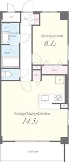 サニーデ K【1階】の間取り