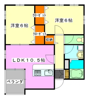 スリール【2階】の間取り
