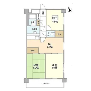 ガーデンハイツ安藤【1階】の間取り