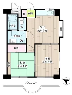 サンシャイン菊名【4階】の間取り