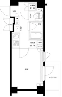 ルーブル東蒲田七番館【1階】の間取り