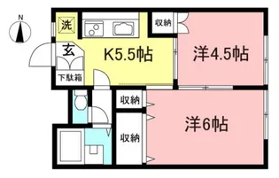 ラ・サーヤ【1階】の間取り