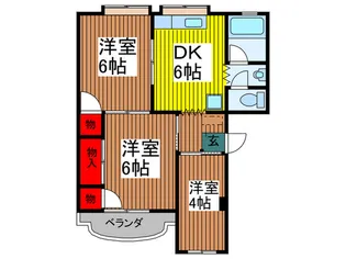斉藤第1マンション【3階】の間取り