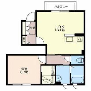 リラフォート【1階】の間取り