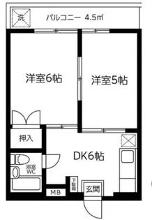 メゾン宮崎【2階】の間取り