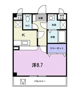 レジデンス【2階】の間取り