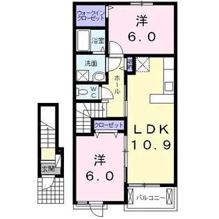 MK・コーツ【2階】の間取り