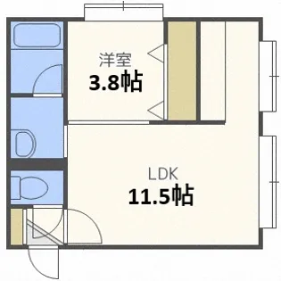 ラングレー【2階】の間取り