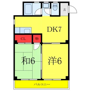 荻野マンション【3階】の間取り