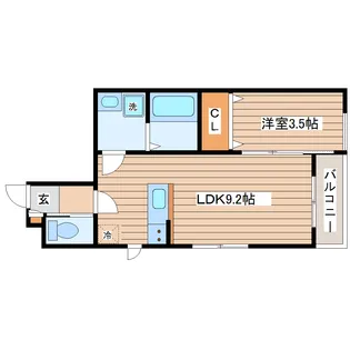 fleul葉山【1階】の間取り