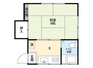 フラット上大川【2階】の間取り