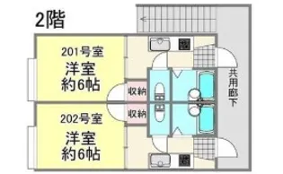 ローズハイツ【2階】の間取り