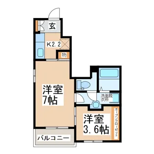 グレースM2【1階】の間取り