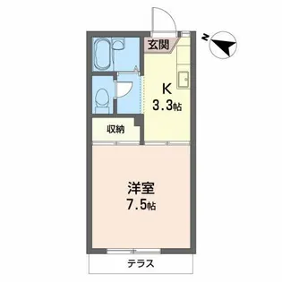 シュガーグランデュールG【1階】の間取り