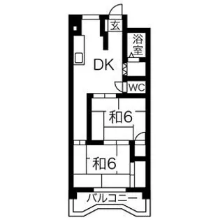 川島シオンハイツ【3階】の間取り