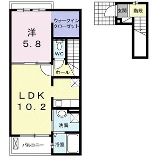 ランドマーク ハーバー【2階】の間取り