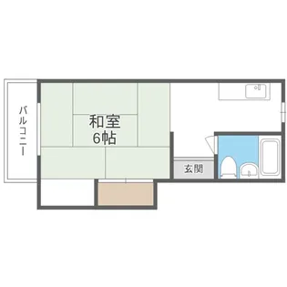 大産コーポ原田【3階】の間取り