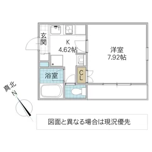 〇小木津FLAT【2階】の間取り
