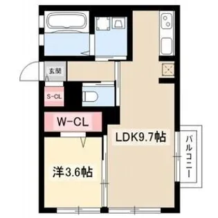 Arcadia I(アルカディア ワン)【2階】の間取り