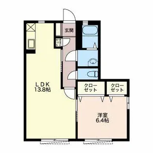 LebenII【1階】の間取り