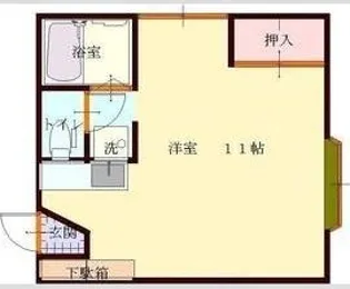 スクエアサイド緑町【1階】の間取り