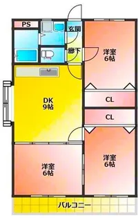 サンモール山下【2階】の間取り