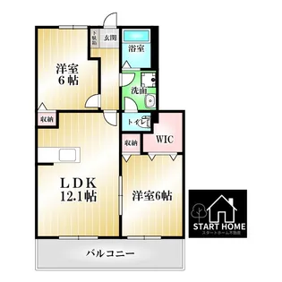 ルミナス北島A【1階】の間取り