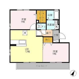 グランドキャッスルFUKUCHI B【3階】の間取り