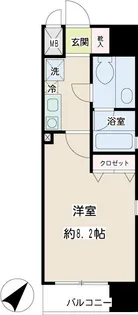 コニファー新子安【8階】の間取り